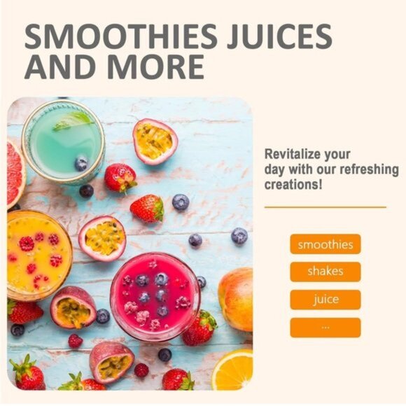 Portable Blender Personal Blender for Shakes and Smoothies Blue USB Charging - Picture 4 of 10